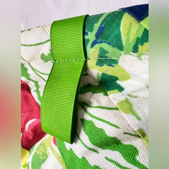 VTG 70s Floral Patchwork Shoulder Bag Boho Cottagecore  Chain Purse green yellow - Picture 3 of 11